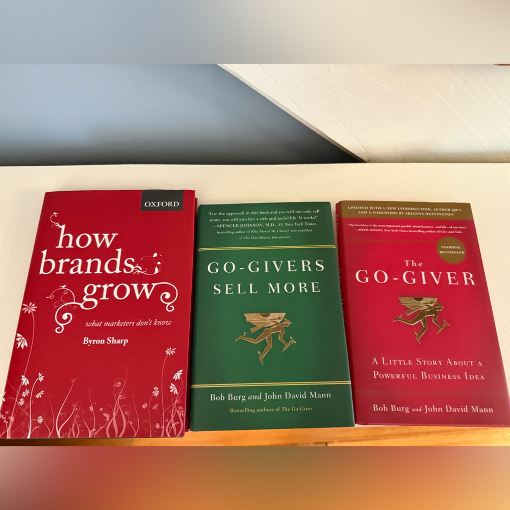 3 hardcover sales books